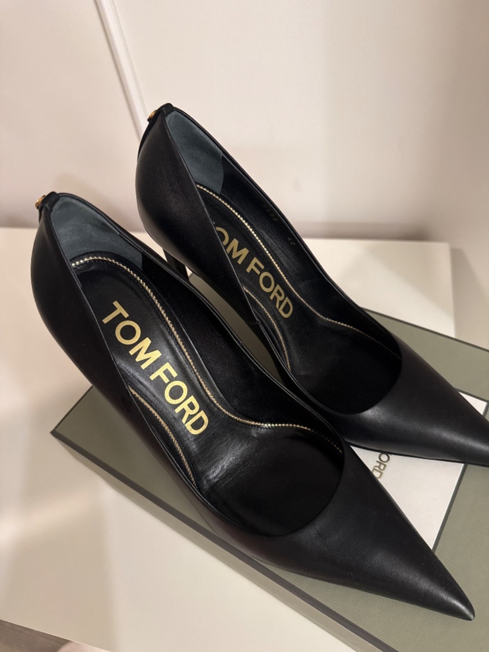 TOM FORD T Screw 105 leather pumps - Picture 9 of 9